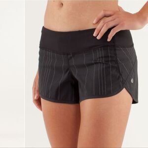 Lululemon Run Speed Short Reflective-Black Sz 6